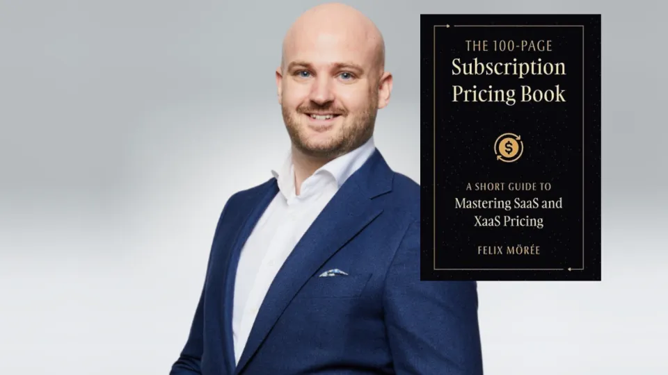 A man and a book cover