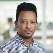 Porträtt av Solomon Akele Abebe. Foto. 