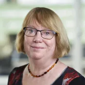 Porträtt av Christina Keller. Foto. 