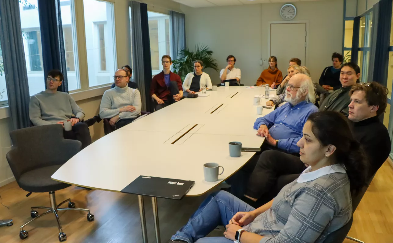 Meeting with staff